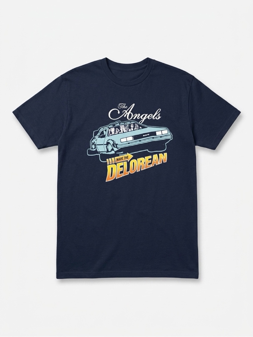 Men's Navy Graphic Tee - The Angels DeLorean M